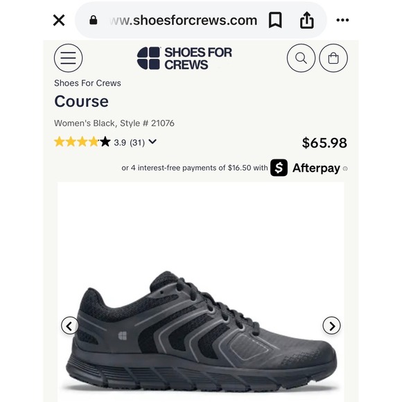 NIB Shoes For Crews Womens Course Black Slip Resistant Work Shoes Sz 9.5 M - Picture 3 of 12